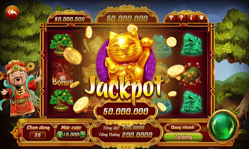 Các trò chơi máy đánh bạc slot jackpot tại TOT88